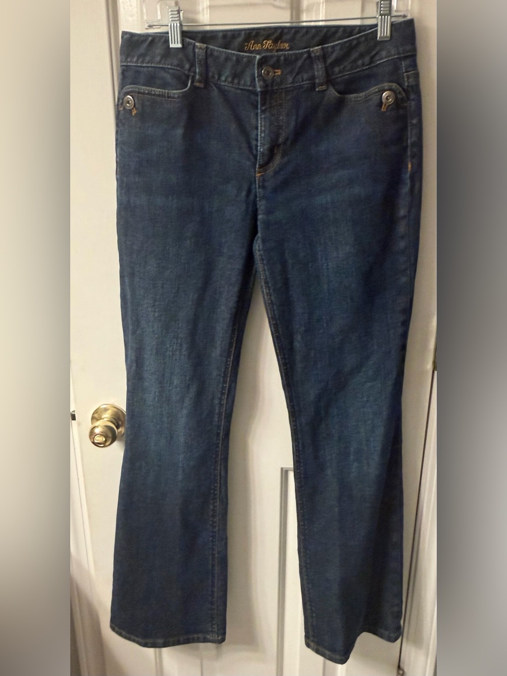 Ann Taylor Blue trouser  Jeans - Mid Wash Wide Leg Lindsey